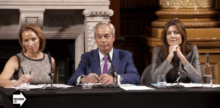 Reform UK's press conference with Sarah Pochin and Nigel Farage