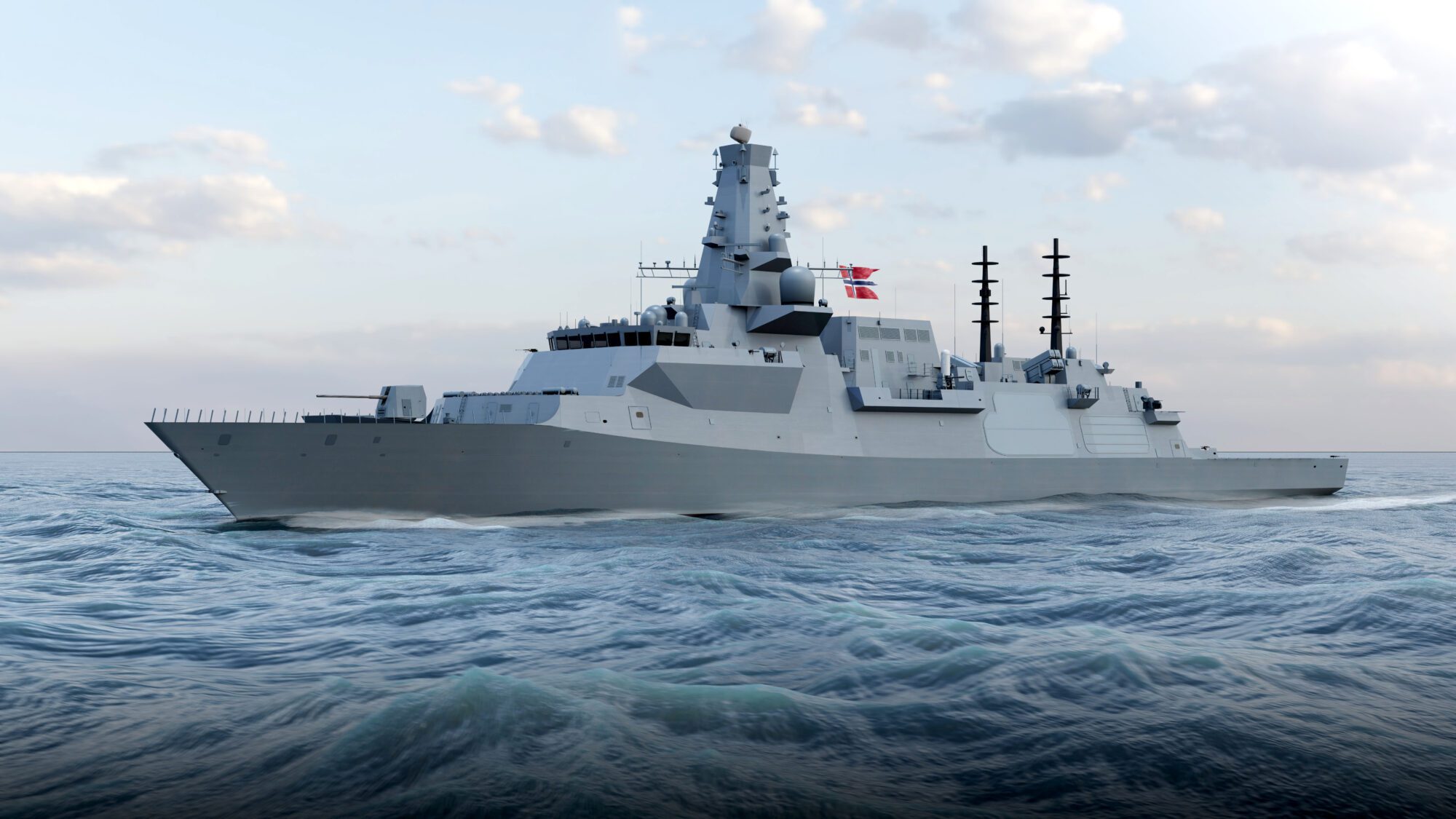 AI image of the type 26 frigate used by UK and Norway