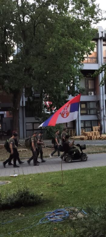 Violence erupted in Serbia
