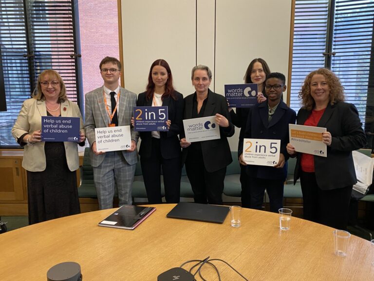 Words Matter - verbal abuse charity - hold parliamentary drop-in