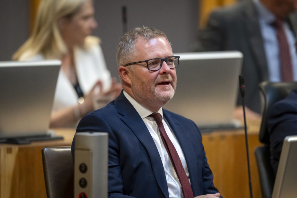 Health and Social Care Cabinet Secretary, Jeremy Miles MS/AS outlining new NHS health plans for Wales in the Senedd