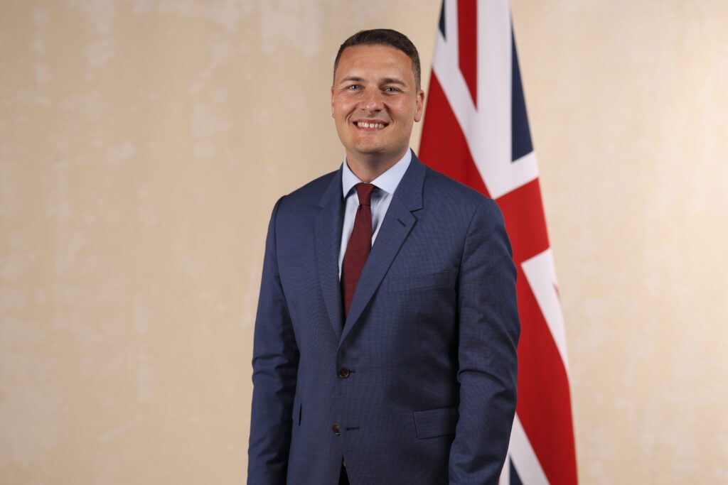 Wes Streeting following his appointment to Cabinet by Keir Starmer.