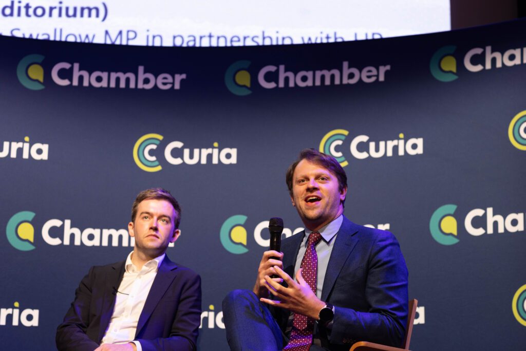 Advanced compute specialist at HP, James Quigley, opens the fireside on adapting education at the recent Get Britain Growing South East conference in Brighton.