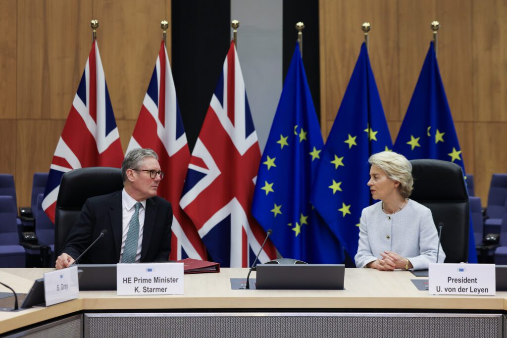 It was reported this week that Sir Keir Starmer is planning further aligning with europe legislation to allow the UK to adopt new EU laws without Parliament having to hold a full vote each time. Prime Minister, Sir Keir Starmer and Ursula von der Leyen, President of the European Commission join a G7 Leaders call during a meeting at the European Commission.