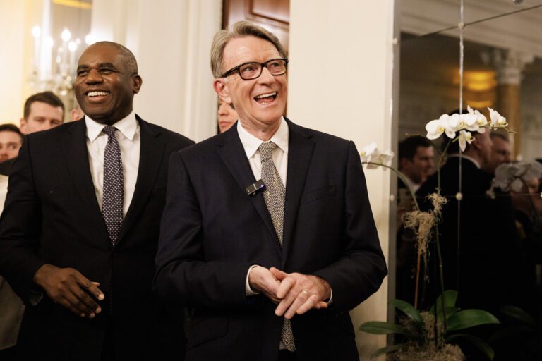 Peter Mandelson at Prime Minister Keir Starmer's business roundtable