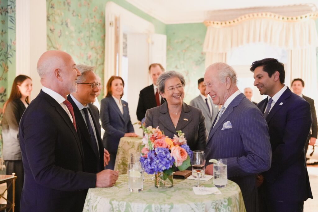 King Charles and Foreign Secretary Yvette Cooper attend business reception with technology leaders. (Picture: Ben Dance/FCDO)