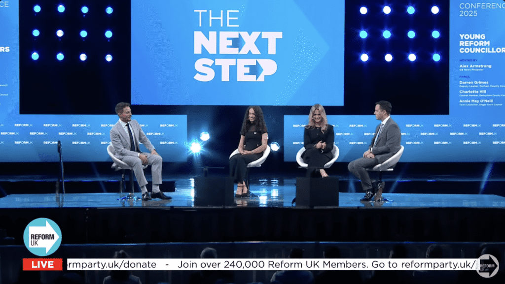 Reform UK Live feed. students