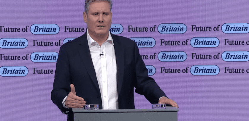 Speaking at the Tony Blair Institute Future of Britain Conference 2023, the then Leader of the Opposition said Labour would need three things "Growth. Growth. Growth." (Photo: Tony Blair Institute)
