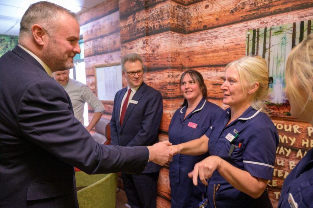 As Minister of state Andrew Stephenson met with NHS Staff to discuss NHS strikes