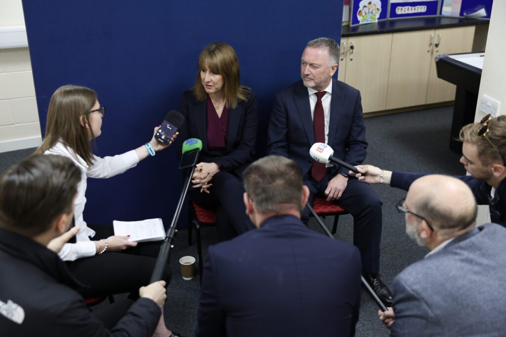 Steve Reed and Chancellor Rachel Reeves answer questions from the press