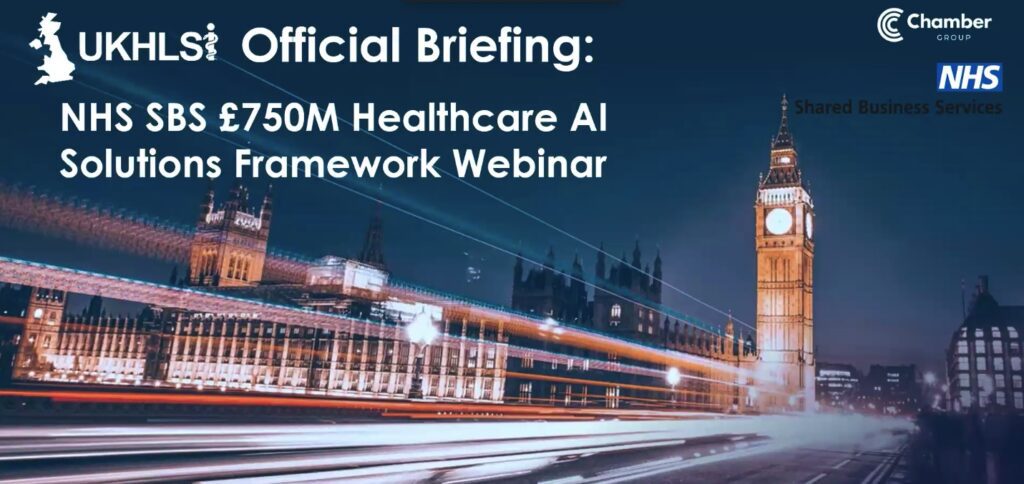 UKHLSI, UK AI and NHS SBS's webinar on new Healthcare AI Solutions Framework