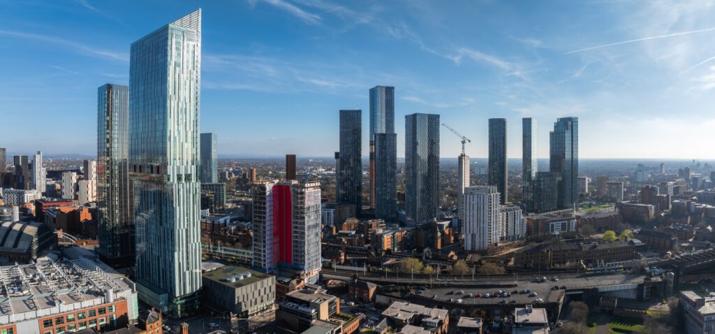 Aerial View of Manchester, where Andy Burnham developed his political model: 'Manchesterism'