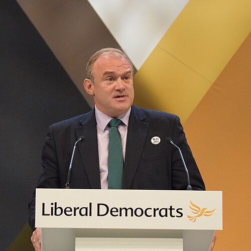 Ed Davey, proponent of a new EU partnership, speaks at Liberal Democrats conference.