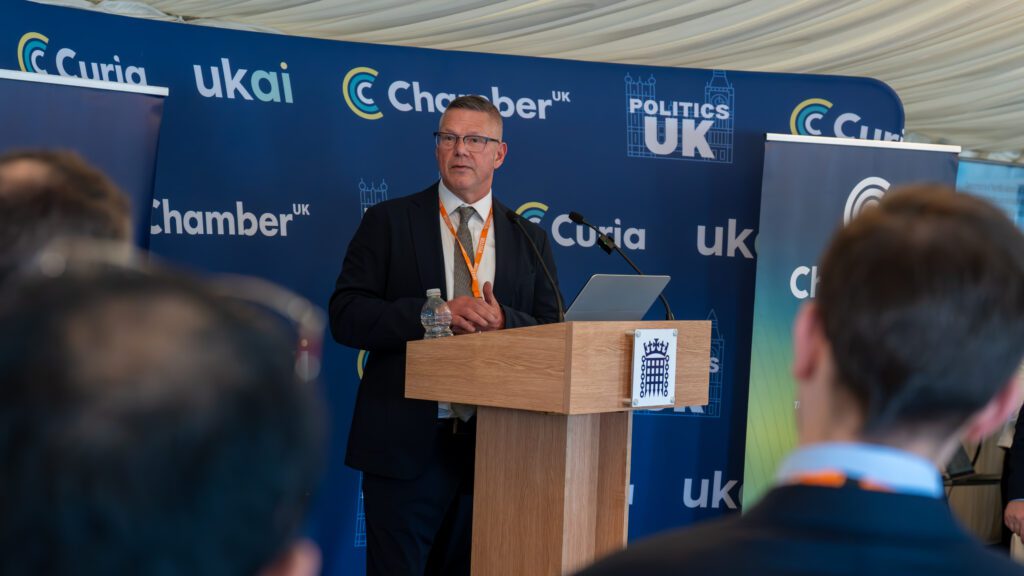 Professor in Interactive Systems for Social Inclusion at Nottingham Trent University’s School of Science and Technology, Professor David Brown used his presentation at the UKAI and Curia Healthcare and Life Sciences Parliamentary Showcase hosted by Steve Yemm to set out how trusted artificial intelligence could help enable earlier detection of lung cancer.