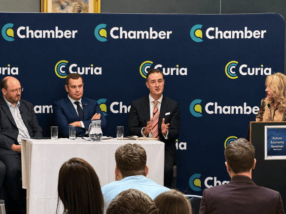 As a Parliamentary Candidate in Stockton, Chris McDonald joined a Chamber UK organised Future Economy Session in Darlington to champion the case for an industrial strategy - including plans for clean energy.
