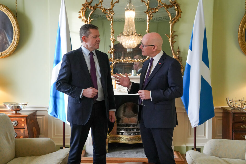 Nationalist First Minister of Scotland John Swinney, and First Minister of Wales Rhun ap Iorwerth have taken different approaches towards devolution . (Photo: Scottish Government)